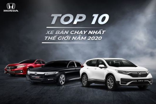 Honda gây ấn tượng trong BXH Top 10 xe bán chạy nhất thế giới 2020