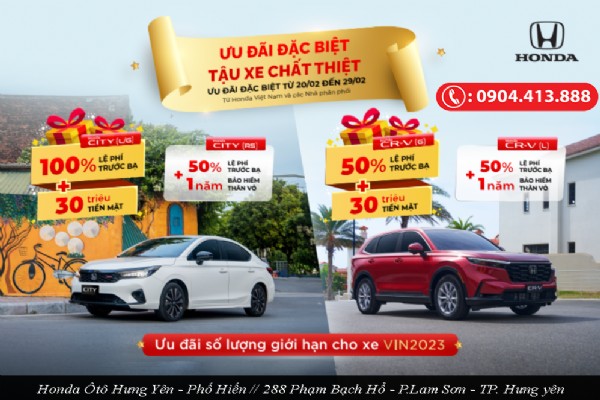 Ưu đãi đặc biệt - Tặng xe chất thiệt