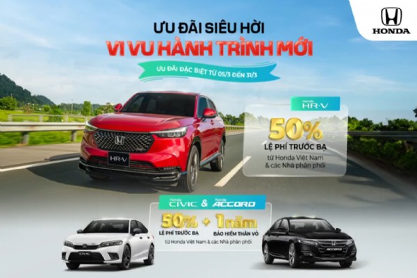 CƠ HỘI VÀNG CHO CIVIC, ACCORD VÀ HRV