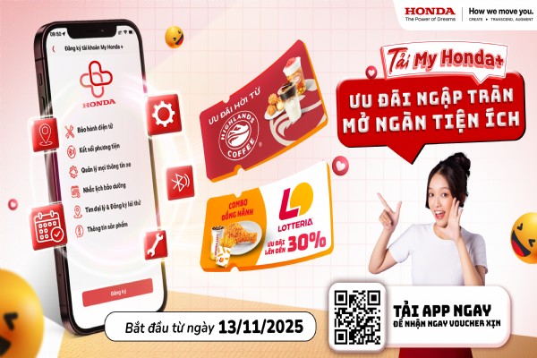 MY HONDA+: ỨNG DỤNG XỊN – ƯU ĐÃI KHỦNG – TRẢI NGHIỆM CHUẨN HIỆN ĐẠI!