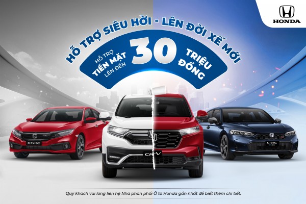 Chương trình Đổi xe mới tháng 7: HỖ TRỢ SIÊU HỜI - LÊN ĐỜI XẾ MỚI