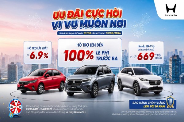 Chương trình khuyến mại ô tô tháng 8/2026 - ƯU ĐÃI CỰC HỜI – VI VU MUÔN NƠI